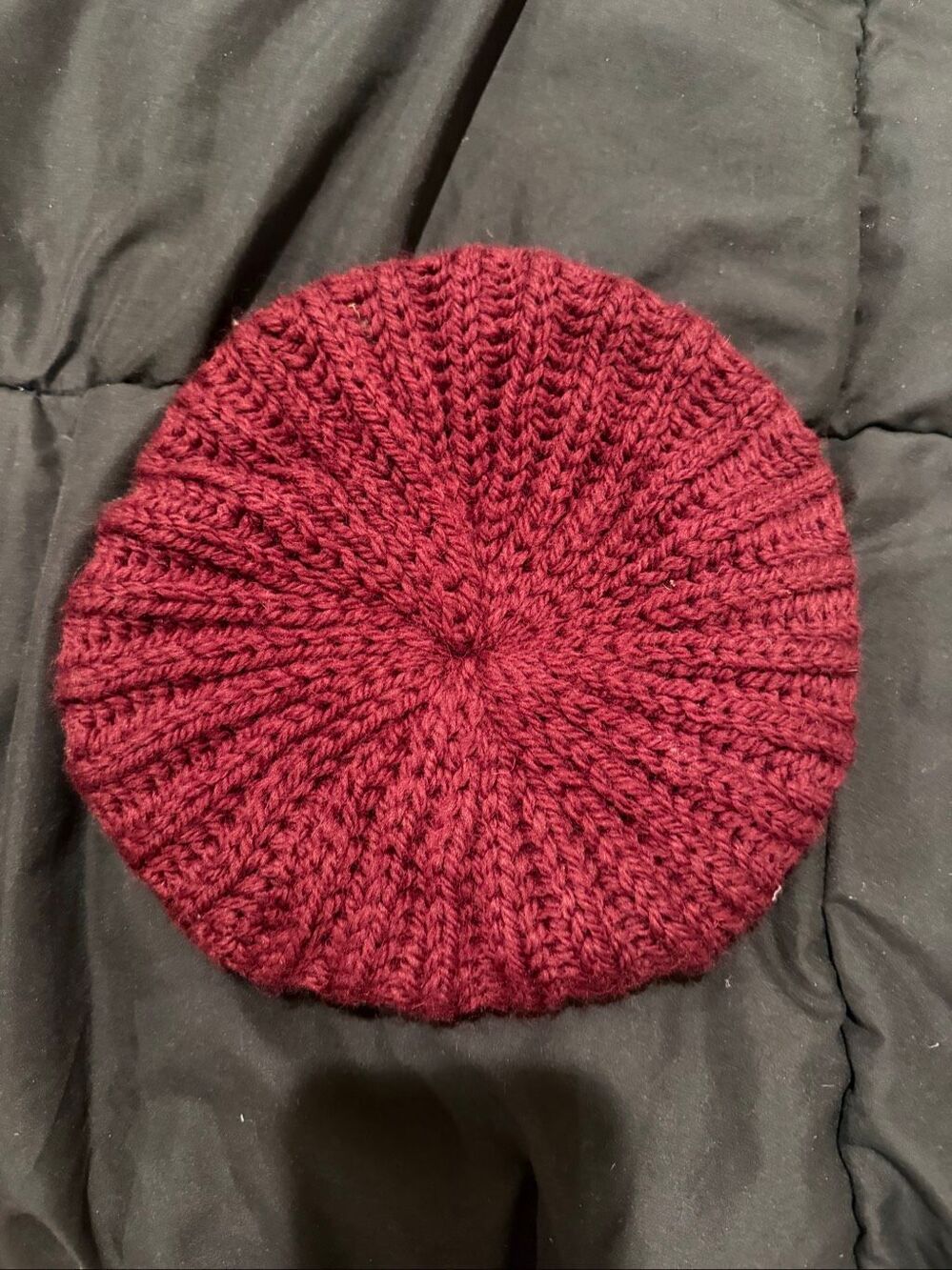 French hat beanie maroon